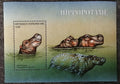 Středoafrická republika 2001 Bl.655 13€ Africká fauna, Hroši