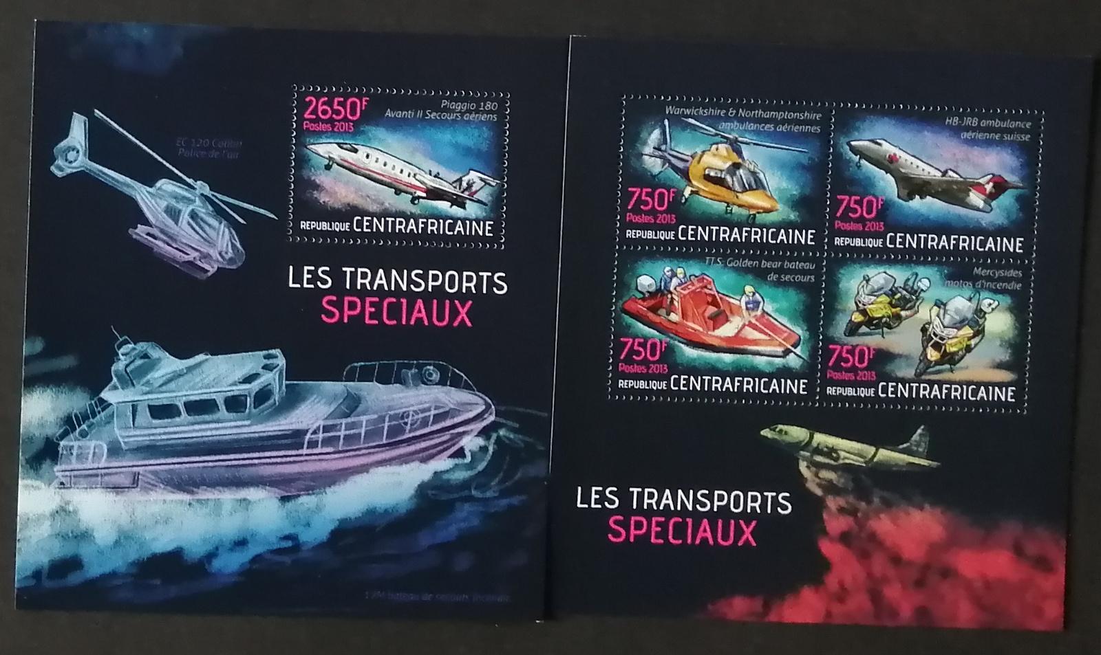 Středoafrická republika 2013 30€ Speciální transport, Policie, Medici