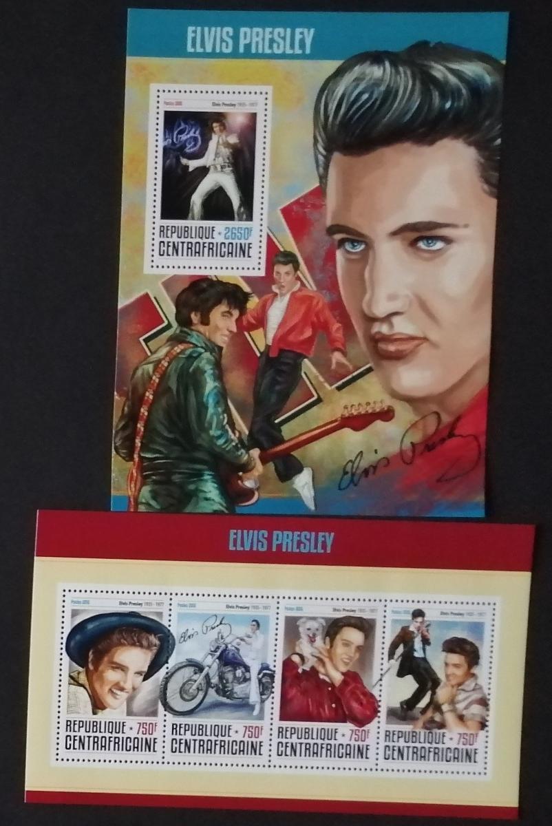 Středoafrická republika 2016 26€ Elvis Presley a jeho život