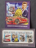 Středoafrická republika 2016 30€ Století Feruccia Lamborghiniho, Auta