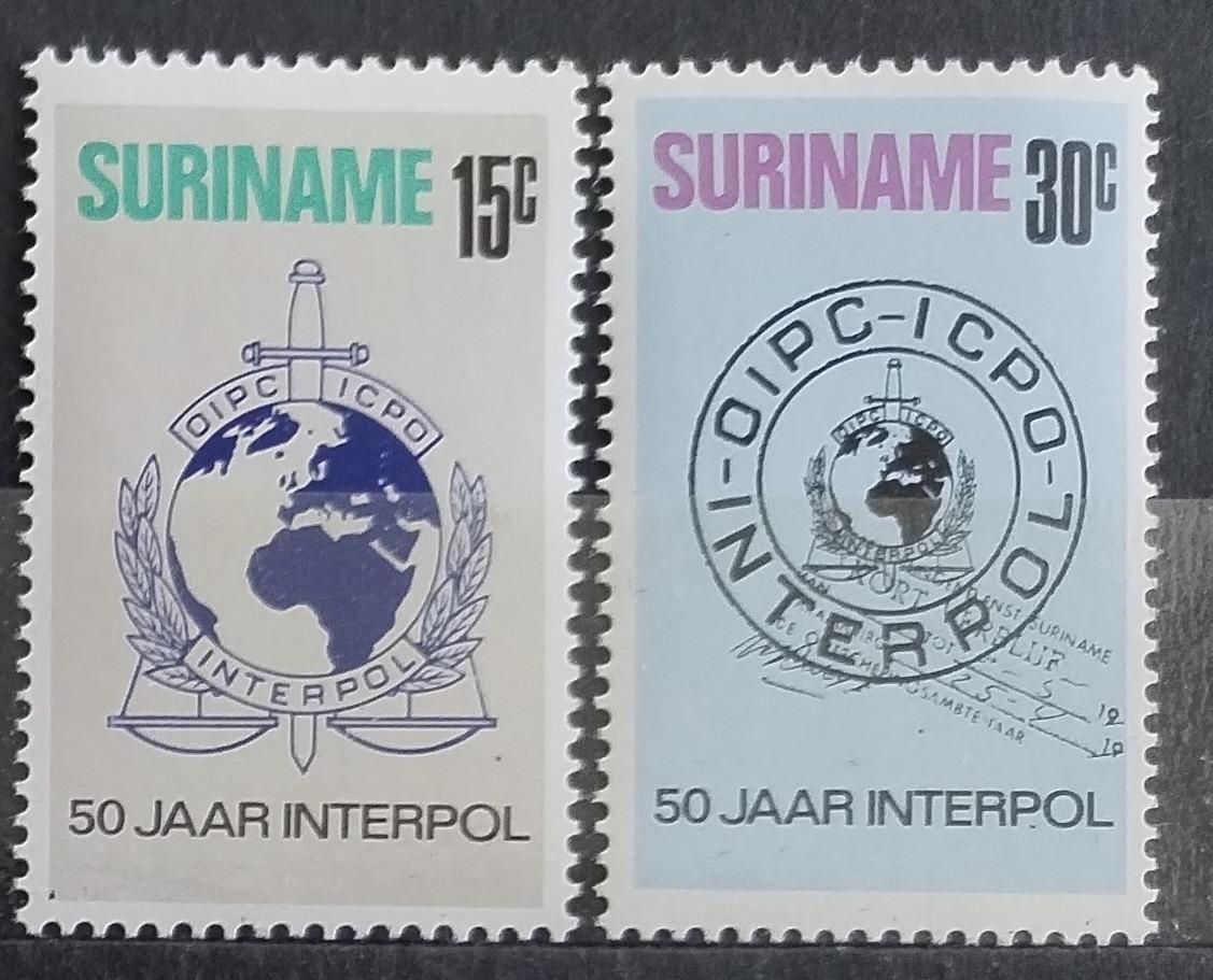 Surinam 1973 Výročí Interpolu, Policie a organizace