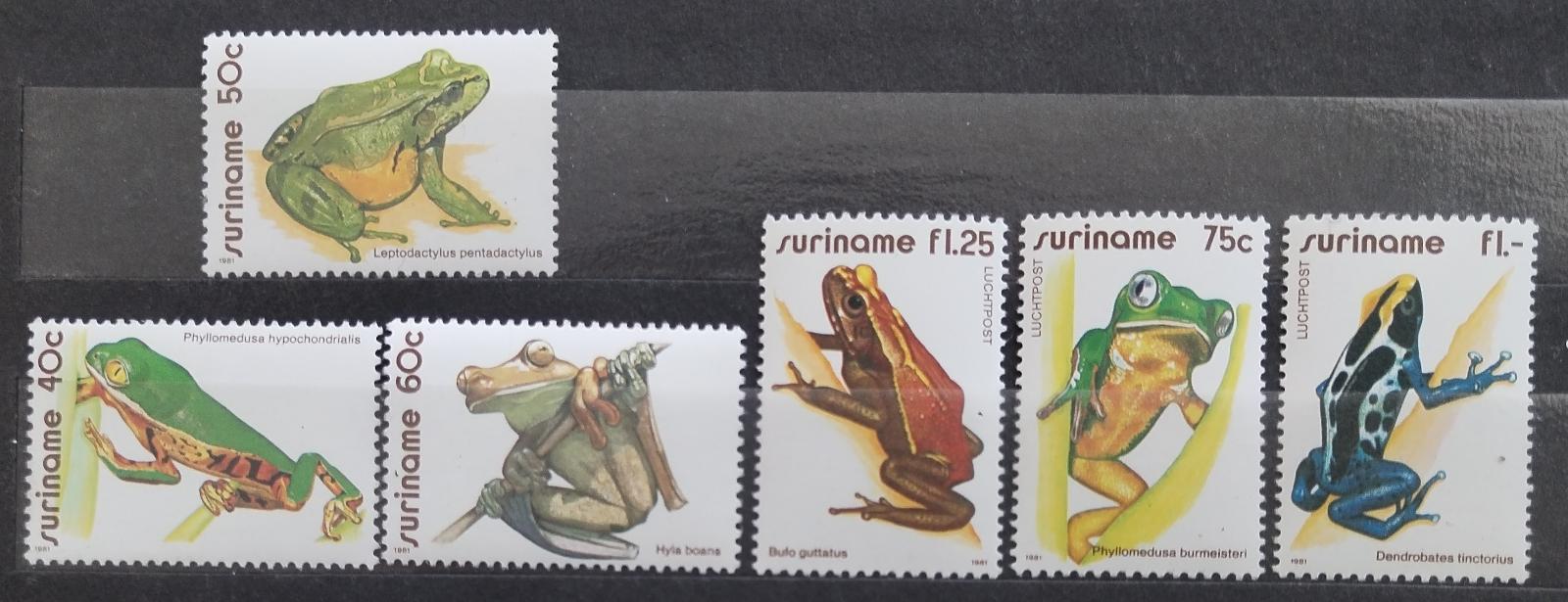 Surinam 1981 Žáby a obojživelníci Ameriky