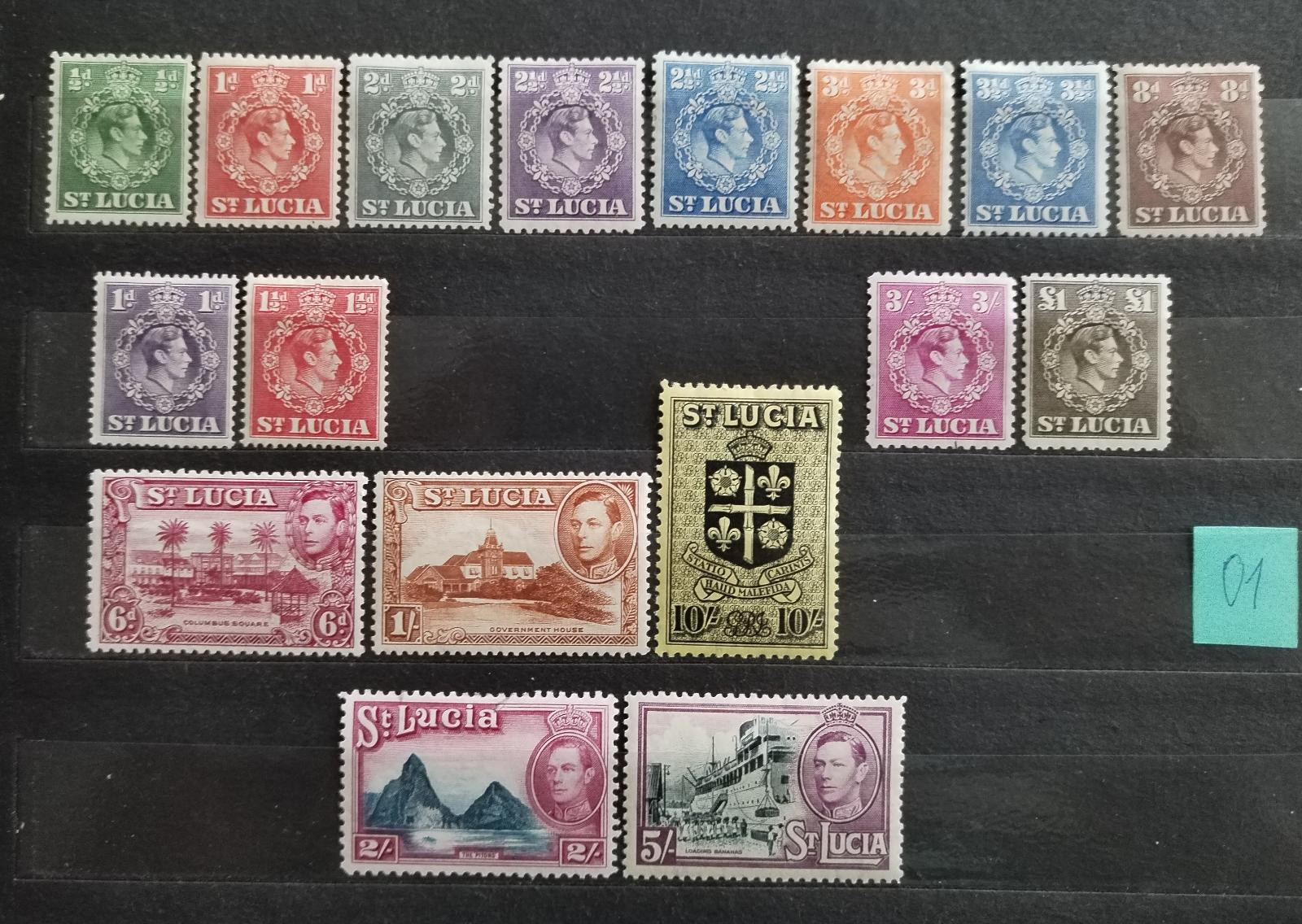 Svatá Lucie 1938-8 +85£ Ostrovní definitiva krále Jiřího VI.