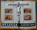 Svatá Lucie 1974 Velikonoce, vady, ale známky v pořádku