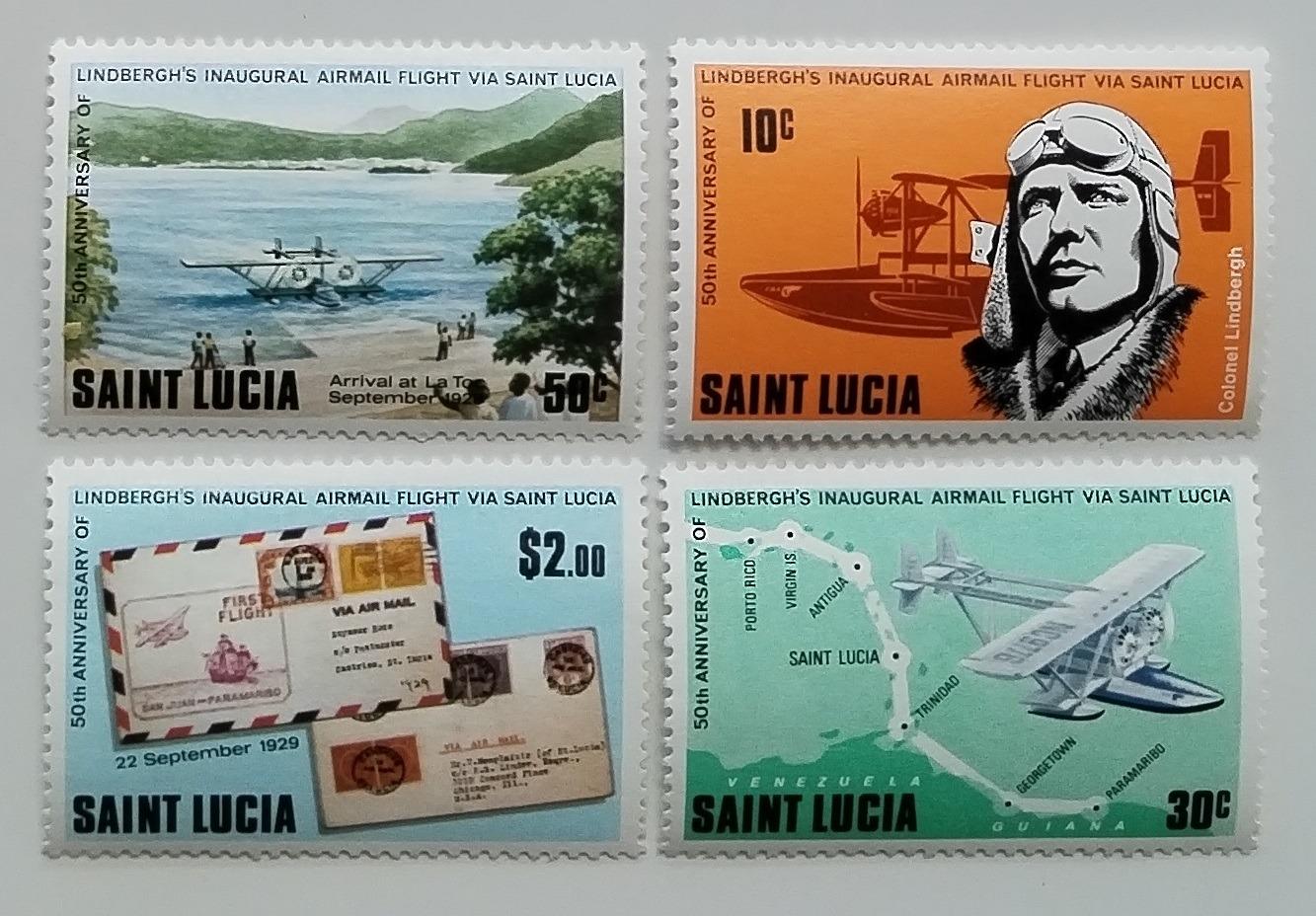 Svatá Lucie 1979 Přelet letce Lindbergha, Letadla