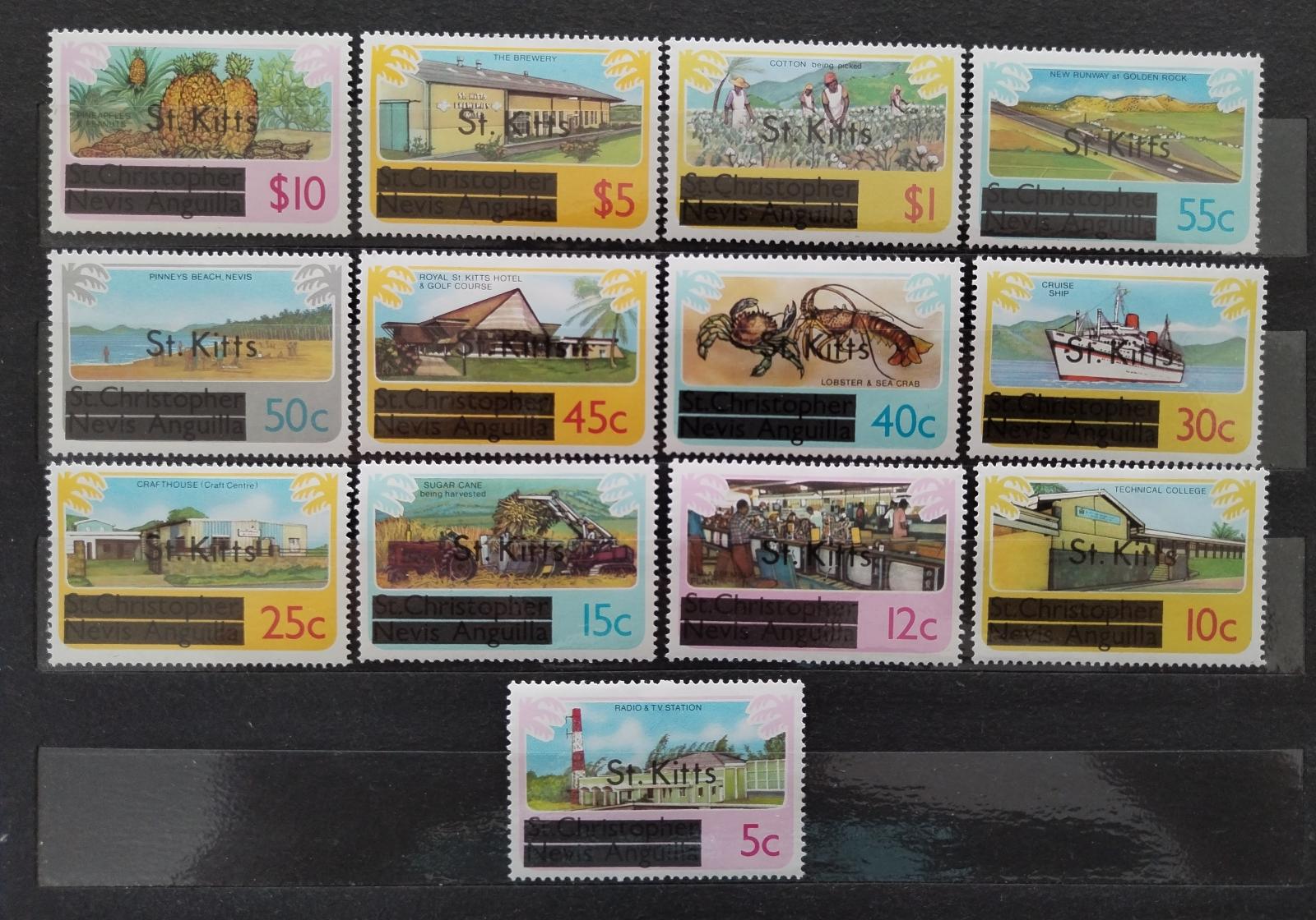 Svatý Kryštof 1980 Ostrovní přetisky definitivy