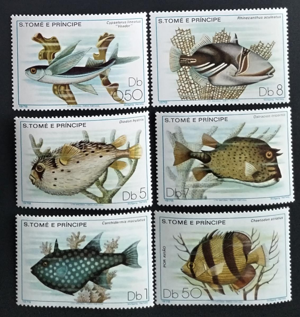Svatý Tomáš 1979 24€ Chráněné ryby a fauna moře