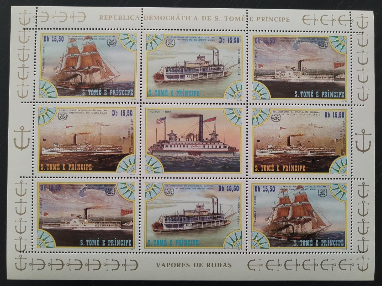 Svatý Tomáš 1984 Lodě a parníky