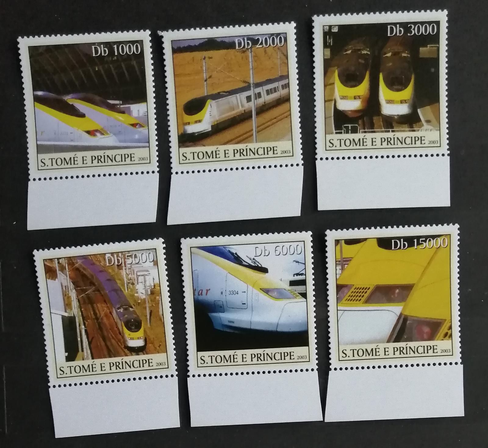 Svatý Tomáš 2003 Mi.2332-7 11€ Vysokorychlostní lokomotivy, vlaky