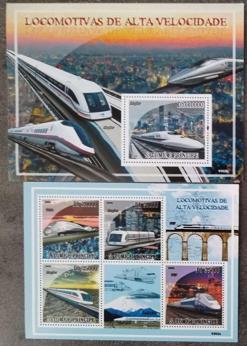 Svatý Tomáš 2009 20€ Vysokorychlostní vlaky a mosty světa