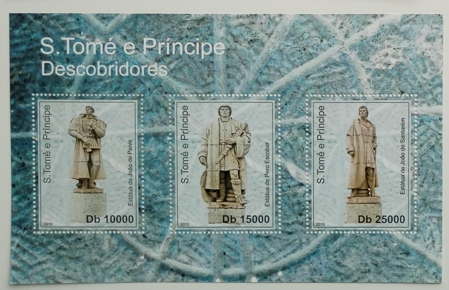Svatý Tomáš 2010 5€ Objevitelé ostrova, Osobnosti průzkumu