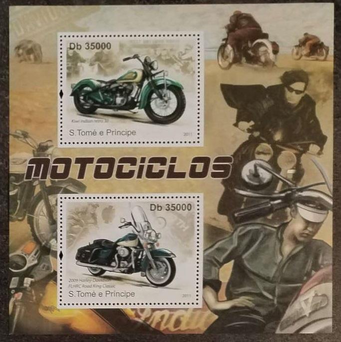 Svatý Tomáš 2011 12€ Komplet - Historické motocykly a motorky