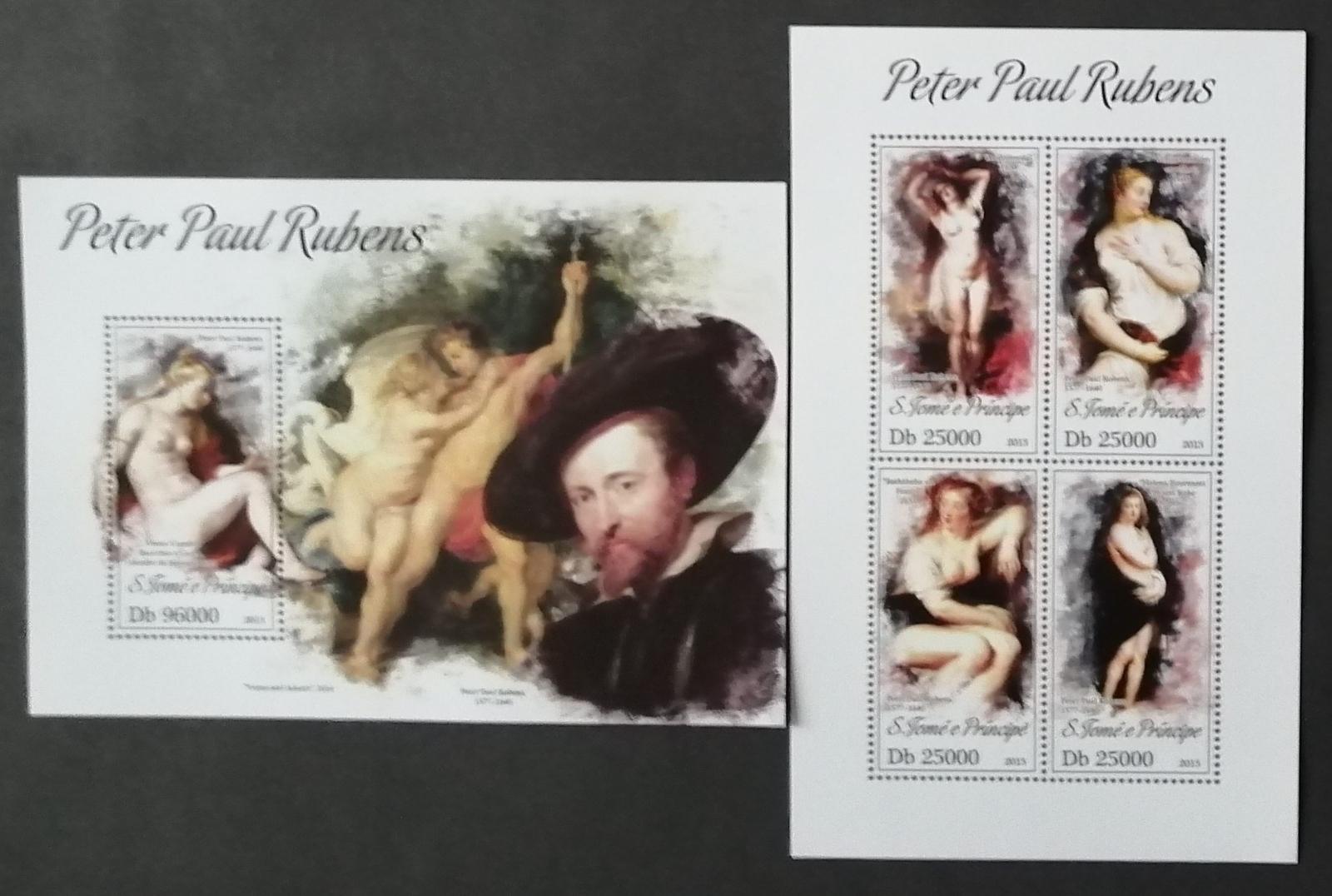 Svatý Tomáš 2013 Mi.5311-4+Bl.922 20€ Peter Rubens a jeho umění