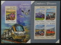 Svatý Tomáš 2013 Mi.5371-4+Bl.934 16€ Africké vlaky a lokomotivy