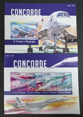 Svatý Tomáš 2015 Mi.6360-3+Bl.1125 22€ Concorde a nadzvuková letadla