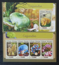 Svatý Tomáš 2016 Mi.6821-4+Bl.1214 22€ Houby a flora země, mykologie