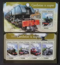 Svatý Tomáš 2016 Mi.6881-4+Bl.1226 22€ Parní lokomotivy a vlaky
