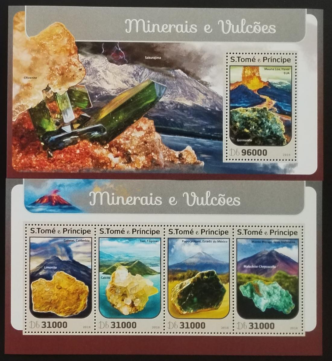 Svatý Tomáš 2016 Minerály a sopky, Vulkány a nerosty