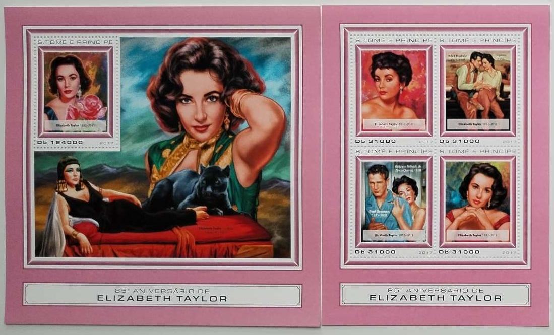 Svatý Tomáš 2017 24€ 85 let herečky a ikony Elizabeth Taylor