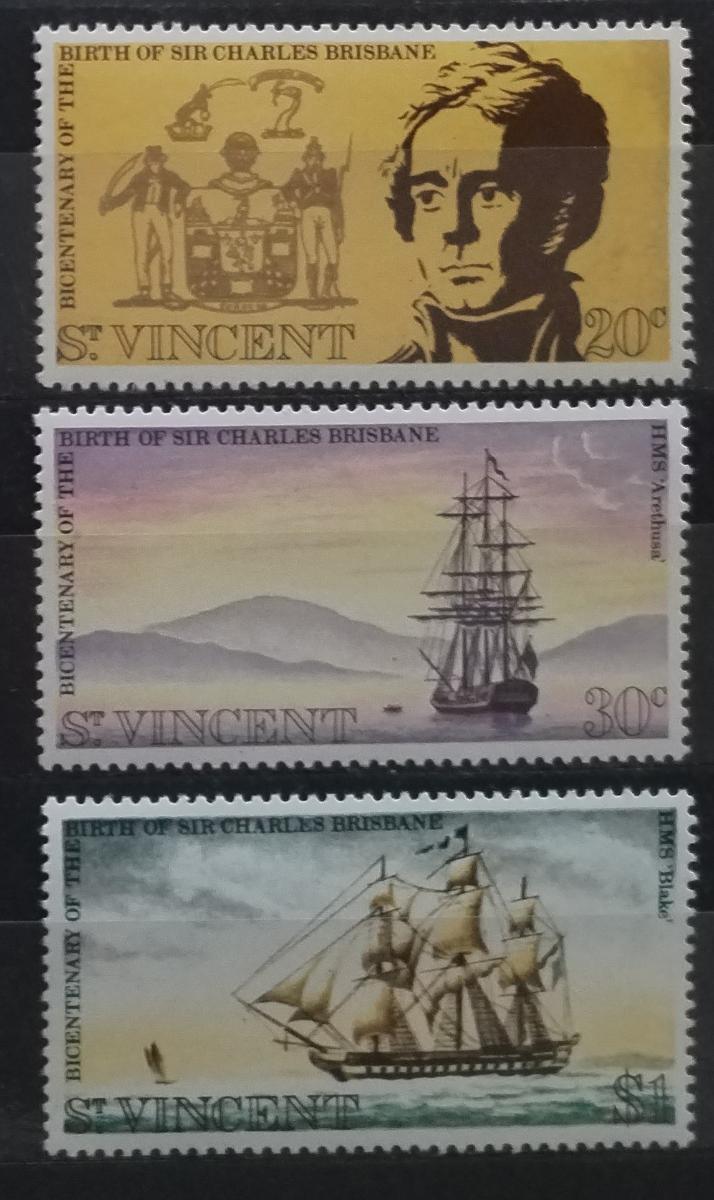Svatý Vincent 1972 Kapitán Brisbane a lodě