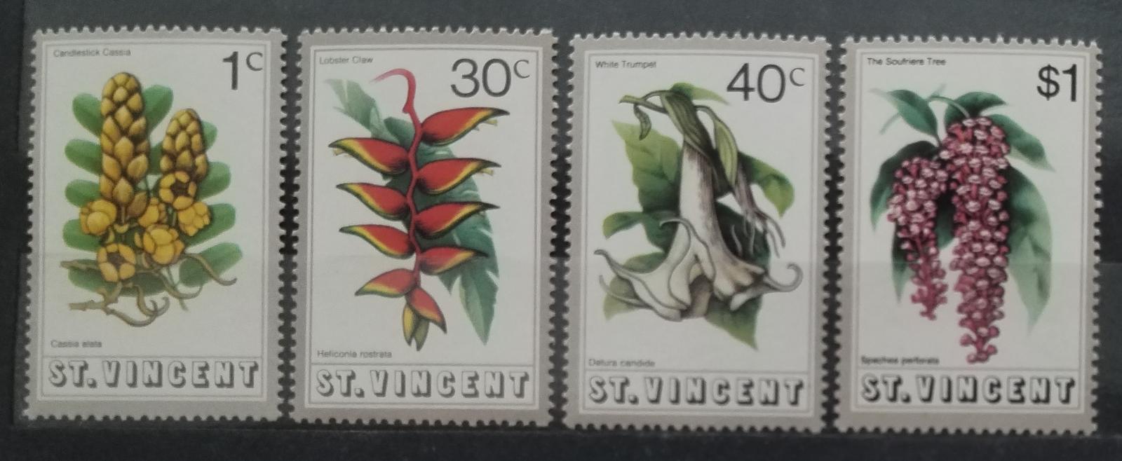 Svatý Vincent 1972 Květiny a flora Karibiku