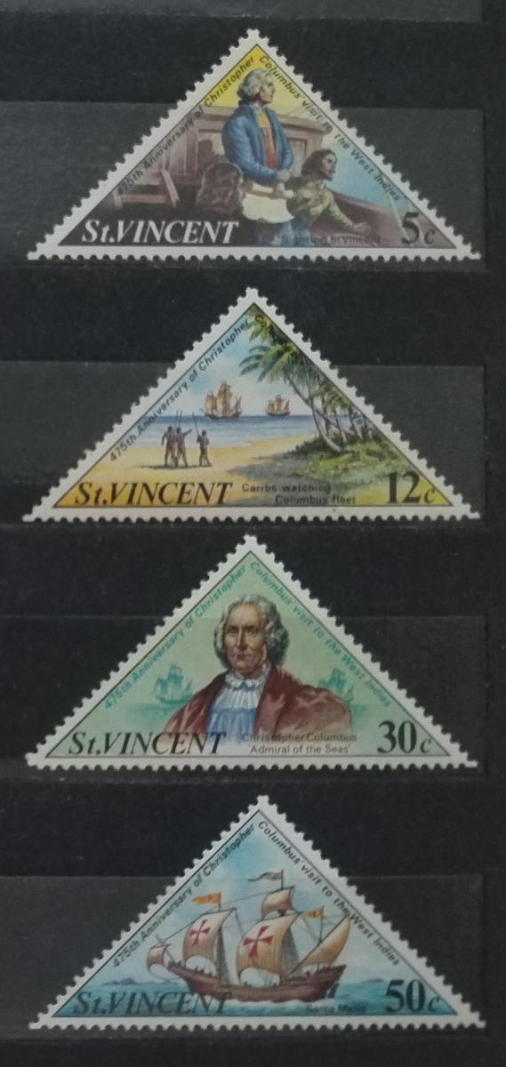 Svatý Vincent 1973 Kolumbus a lodě, Objevení Ameriky