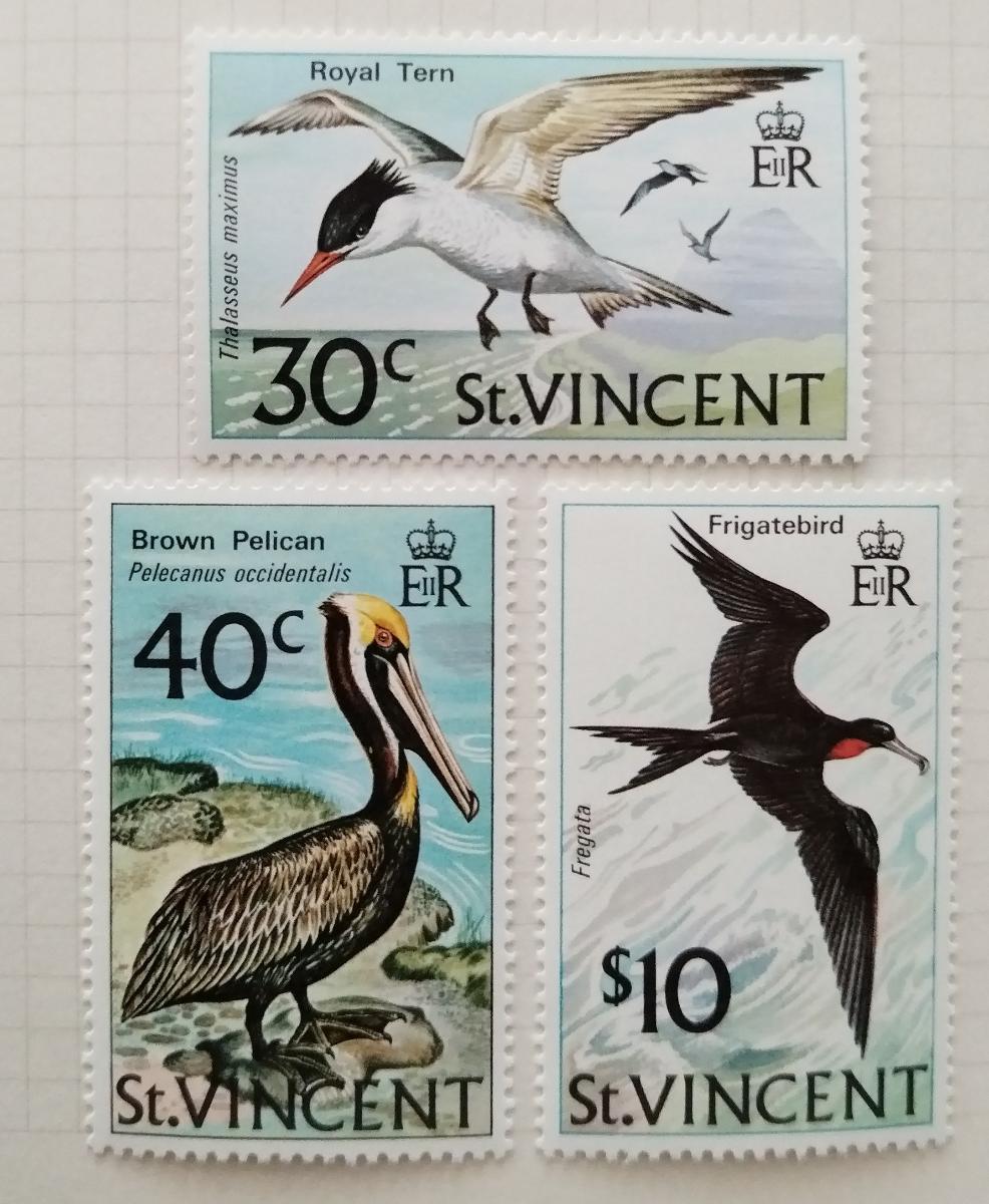 Svatý Vincent 1974 20€ Ostrovní ptáci a fauna Karibiku