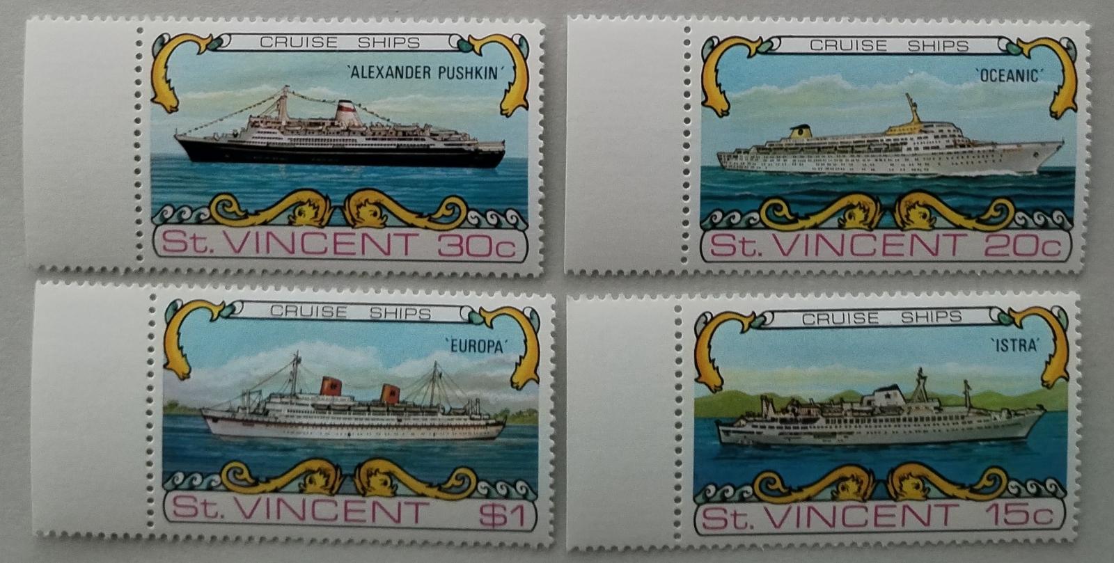 Svatý Vincent 1974 Lodě a parníky