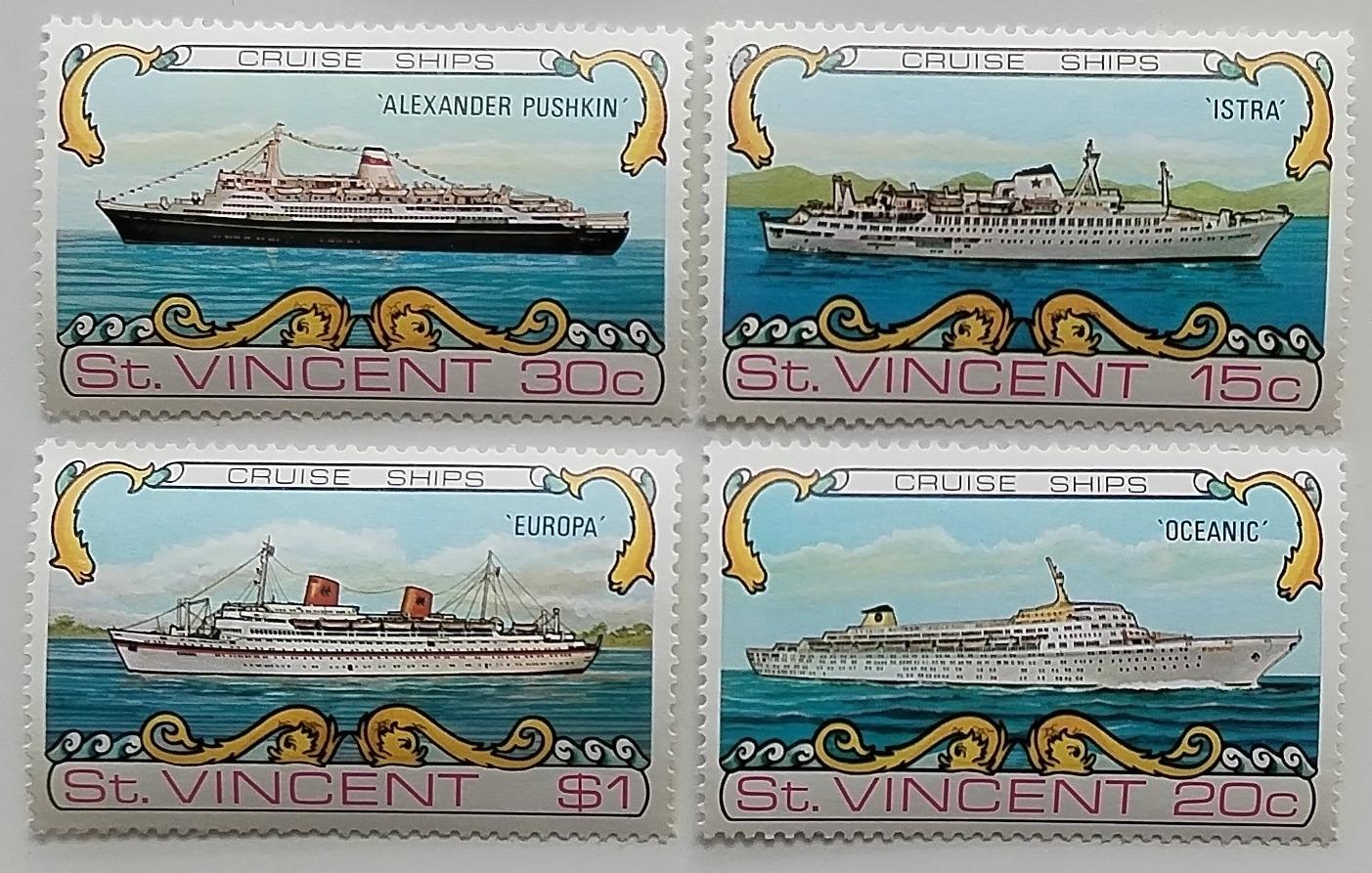 Svatý Vincent 1974 Výletní lodě a parníky