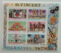 Svatý Vincent 1975 Bl.4 4€ Ostrovní karneval a tradice