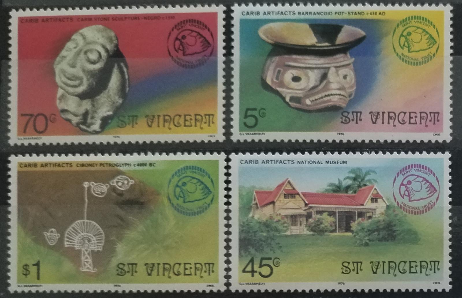 Svatý Vincent 1976 Karibské artefakty a umění, Muzea