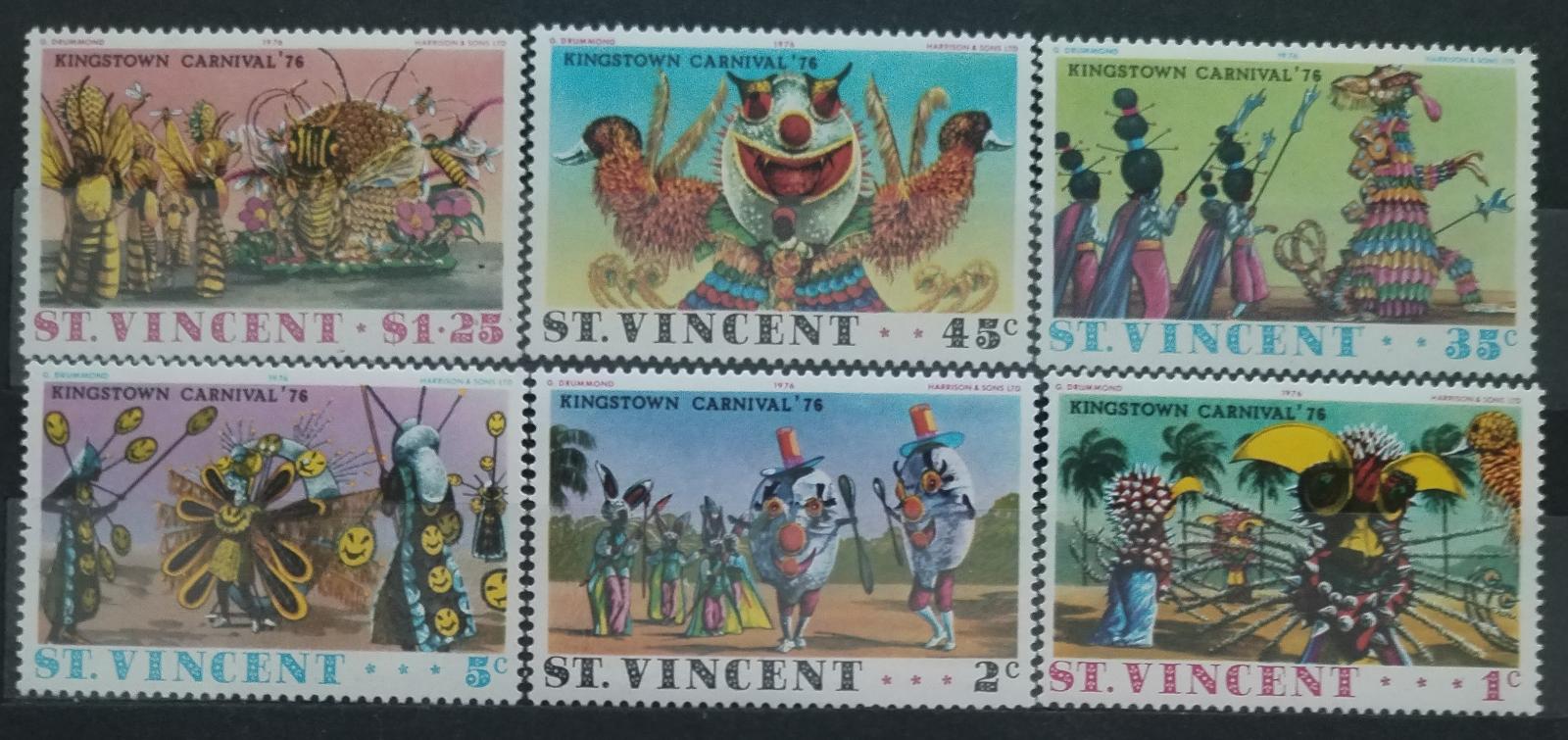 Svatý Vincent 1976 Karneval a ostrovní festivaly