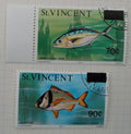 Svatý Vincent 1976 Přetisky nových hodnot, Ryby