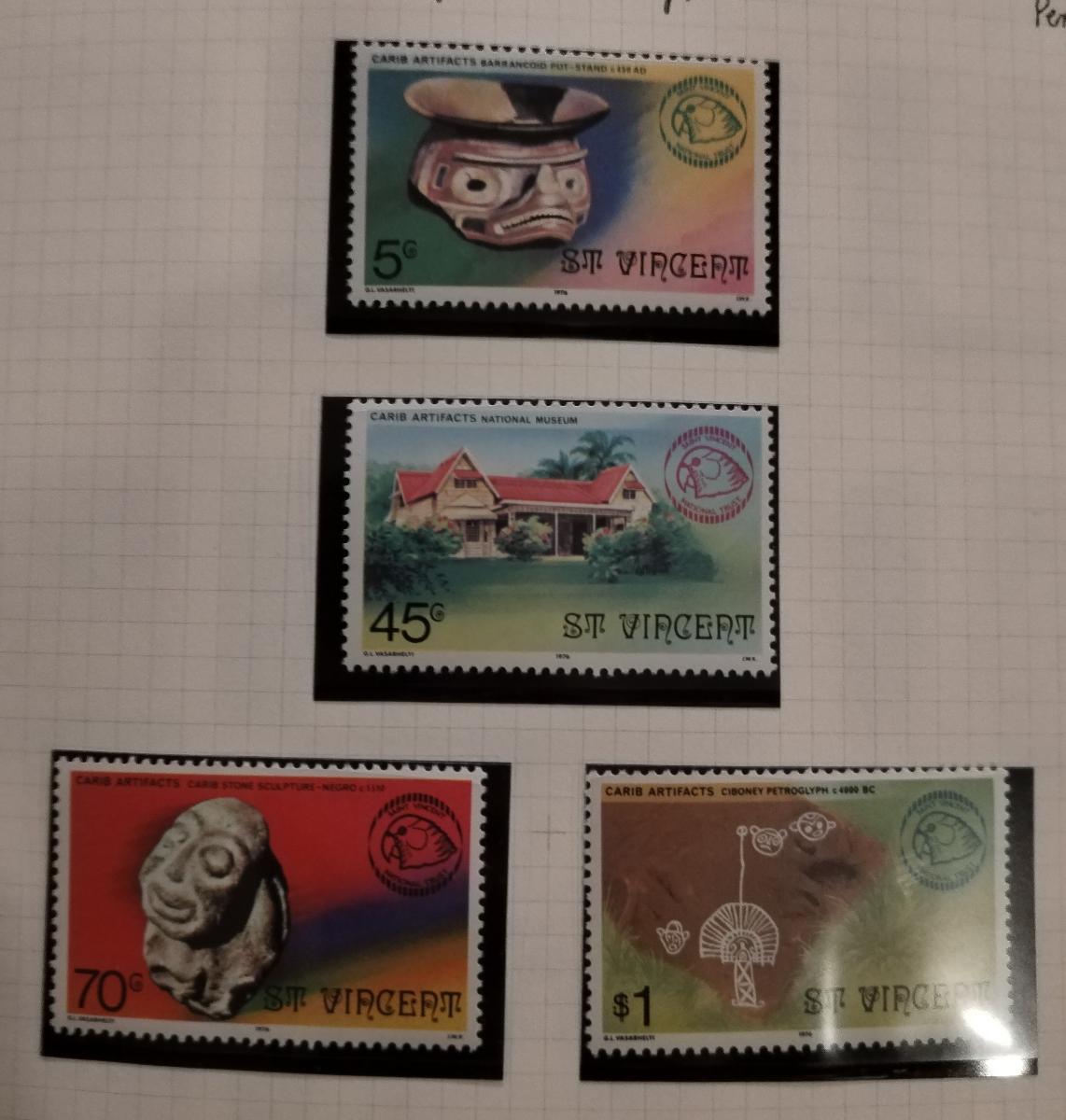 Svatý Vincent 1976 Výročí ostrovního spolku archeologie, Artefakty