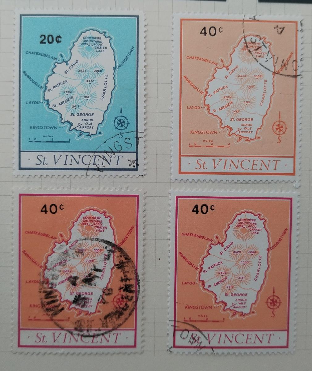 Svatý Vincent 1977 Mapa ostrova, Kartografie