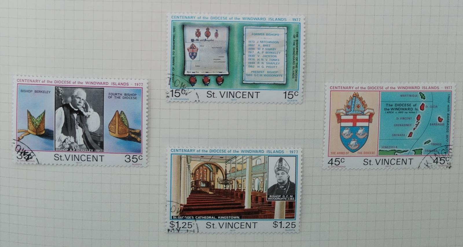 Svatý Vincent 1977 Výročí ostrovní anglikánské diecéze