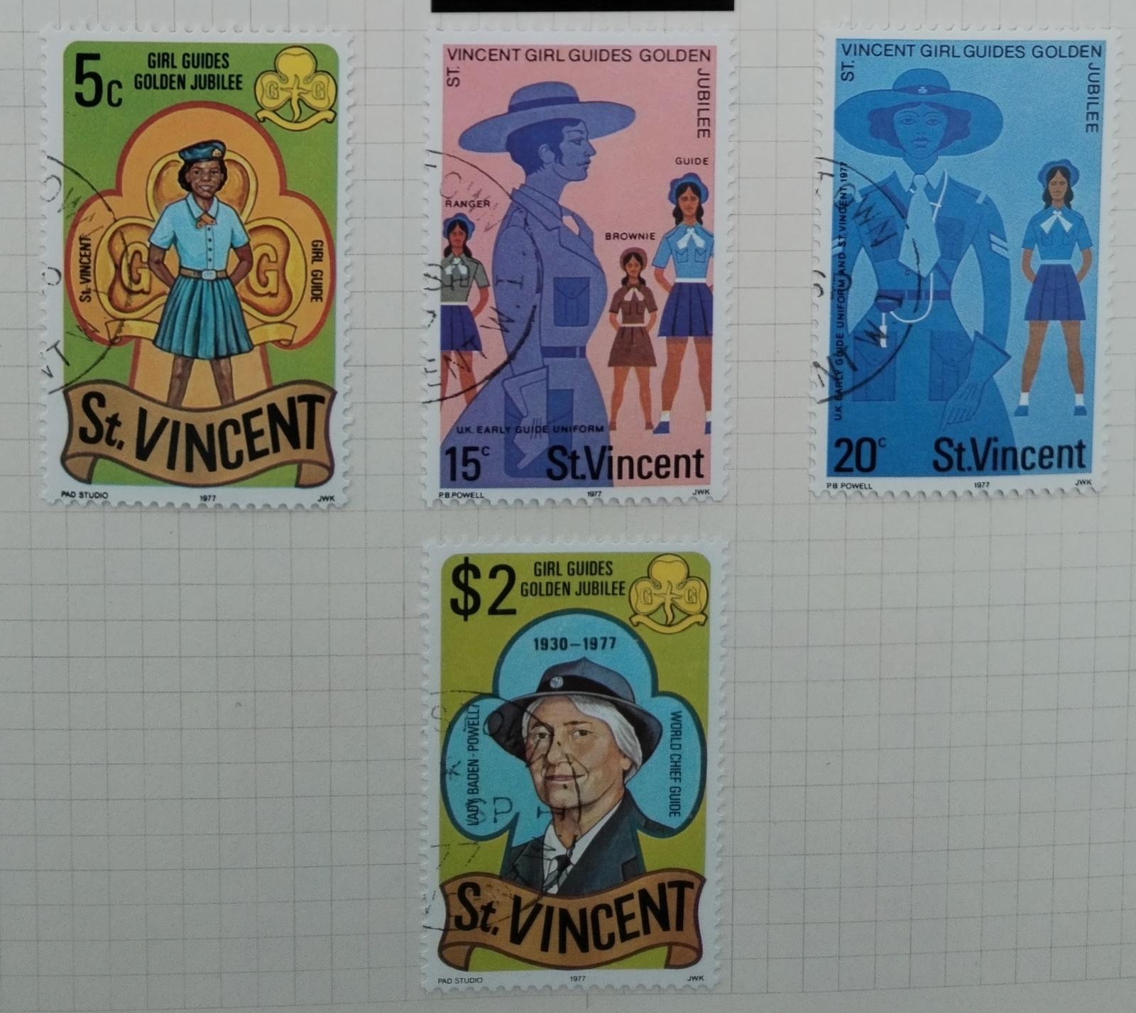 Svatý Vincent 1977 Výročí ženského skautingu na ostrově