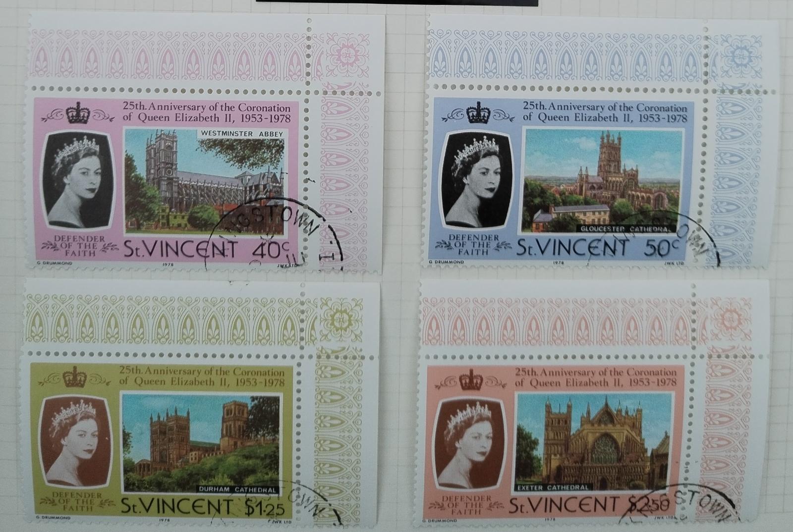 Svatý Vincent 1978 Výročí korunovace královny Alžběty II.