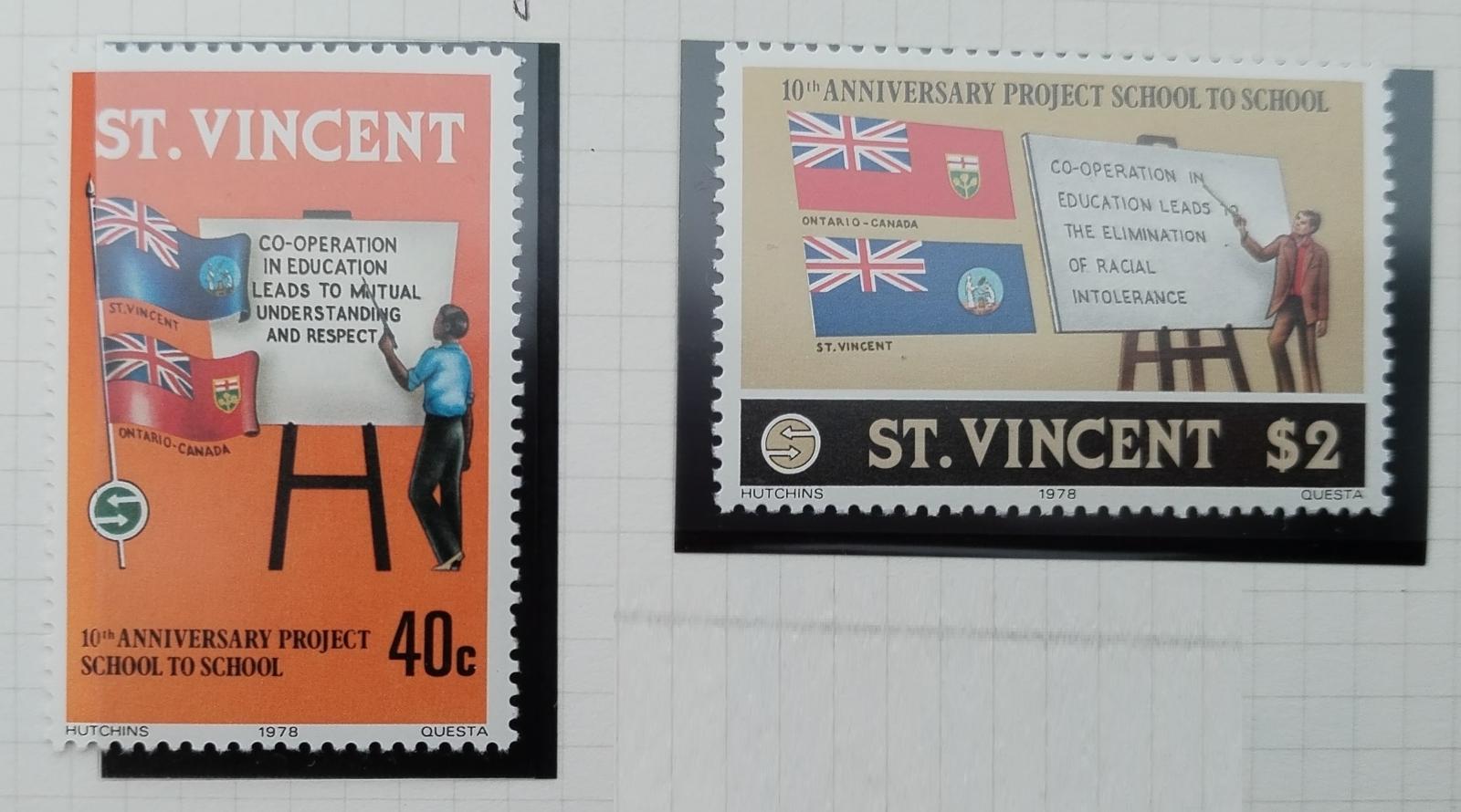 Svatý Vincent 1978 Výročí výměnného školního programu
