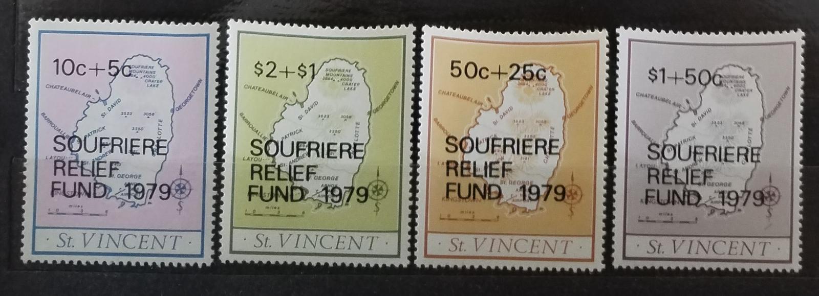 Svatý Vincent 1979 Charita na pomoc Svaté Lucii, Mapy