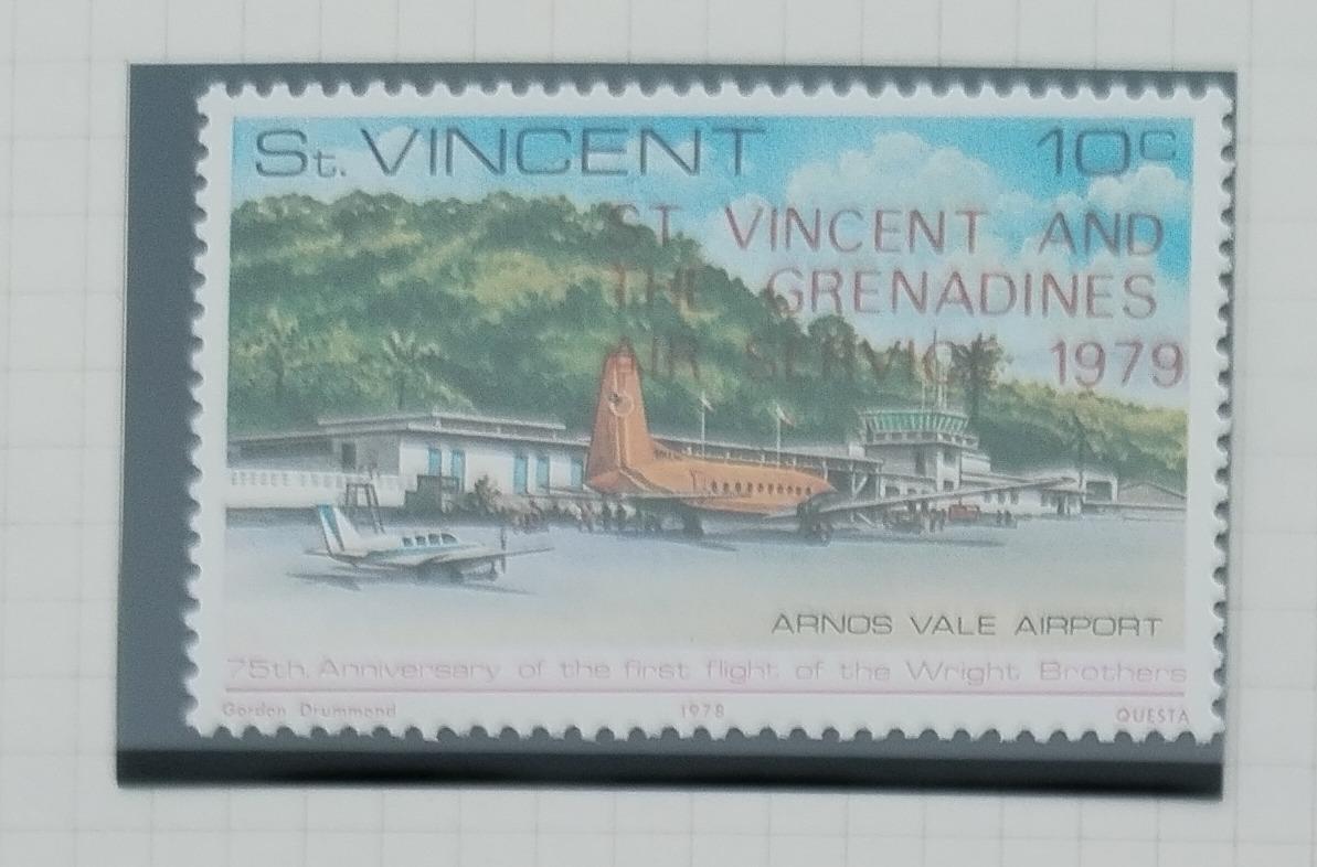 Svatý Vincent 1979 Otevření letecké pošty na ostrově, Letadla
