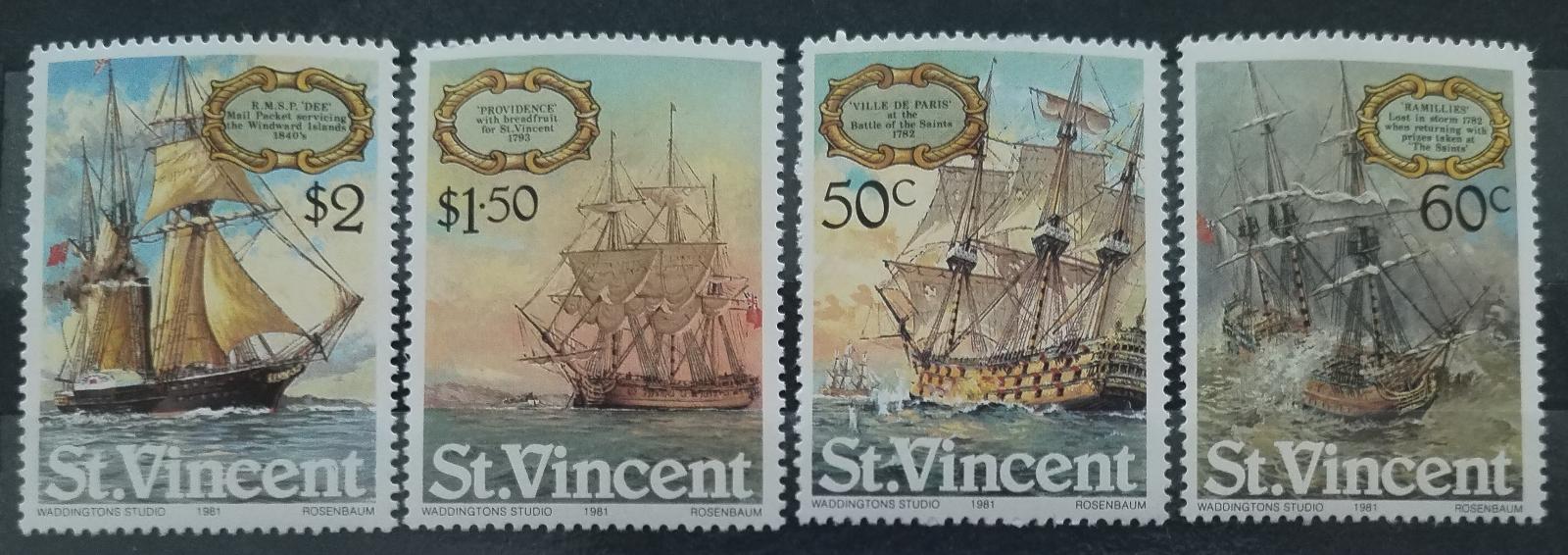 Svatý Vincent 1981 Historické lodě a umění