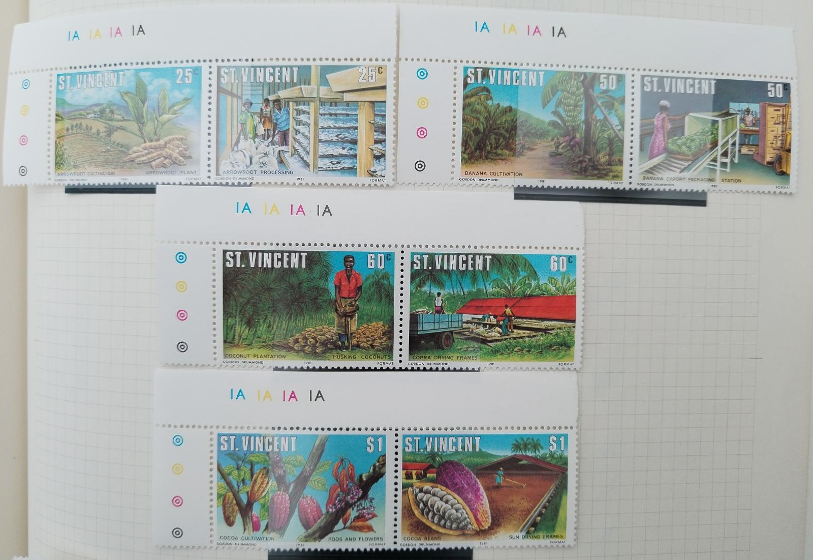 Svatý Vincent 1981 Zemědělství na ostrově, Kakao a banány