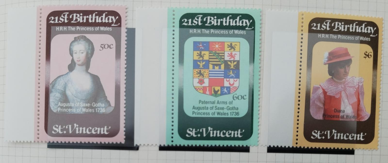 Svatý Vincent 1982 Narozeniny princezny Diany, Erby rodiny