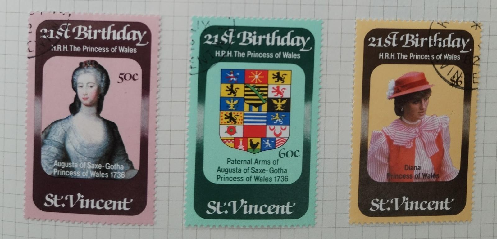 Svatý Vincent 1982 Narozeniny princezny Diany, Erby rodiny