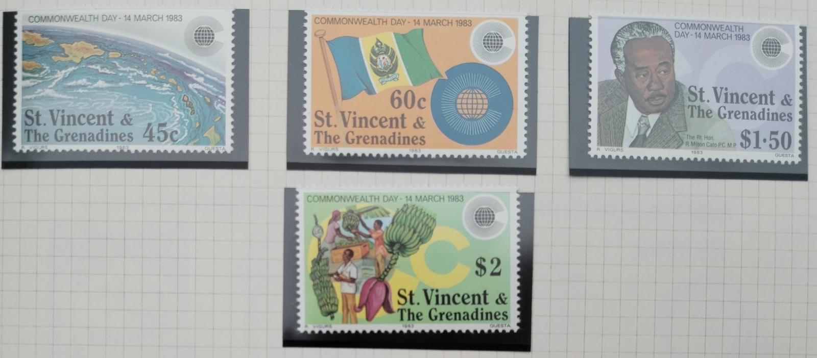 Svatý Vincent 1983 Commonwealth Day, Ostrovní vlajky a kultura