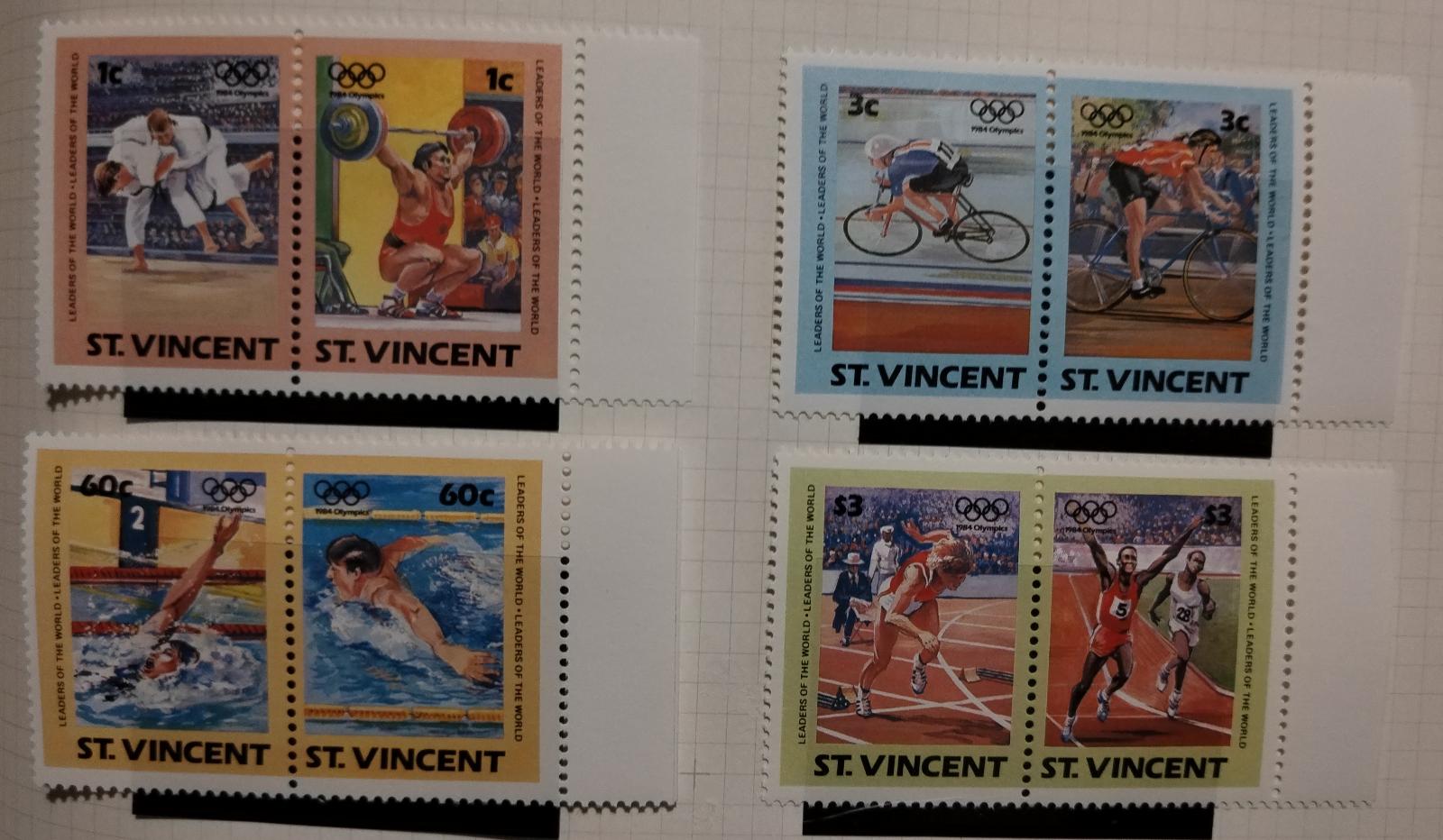 Svatý Vincent 1984 Olympijské hry a sport