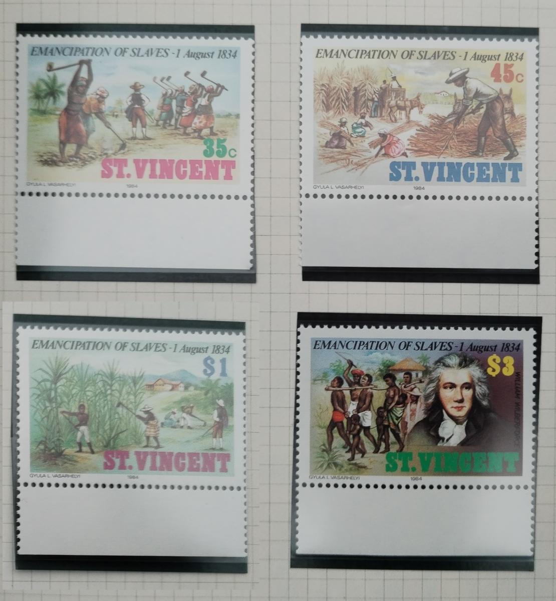 Svatý Vincent 1984 Výročí osvobození otroků