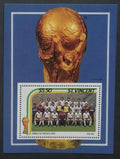 Svatý Vincent 1986 Bl.38 6€ Pohár ve fotbale Mexiko, sport