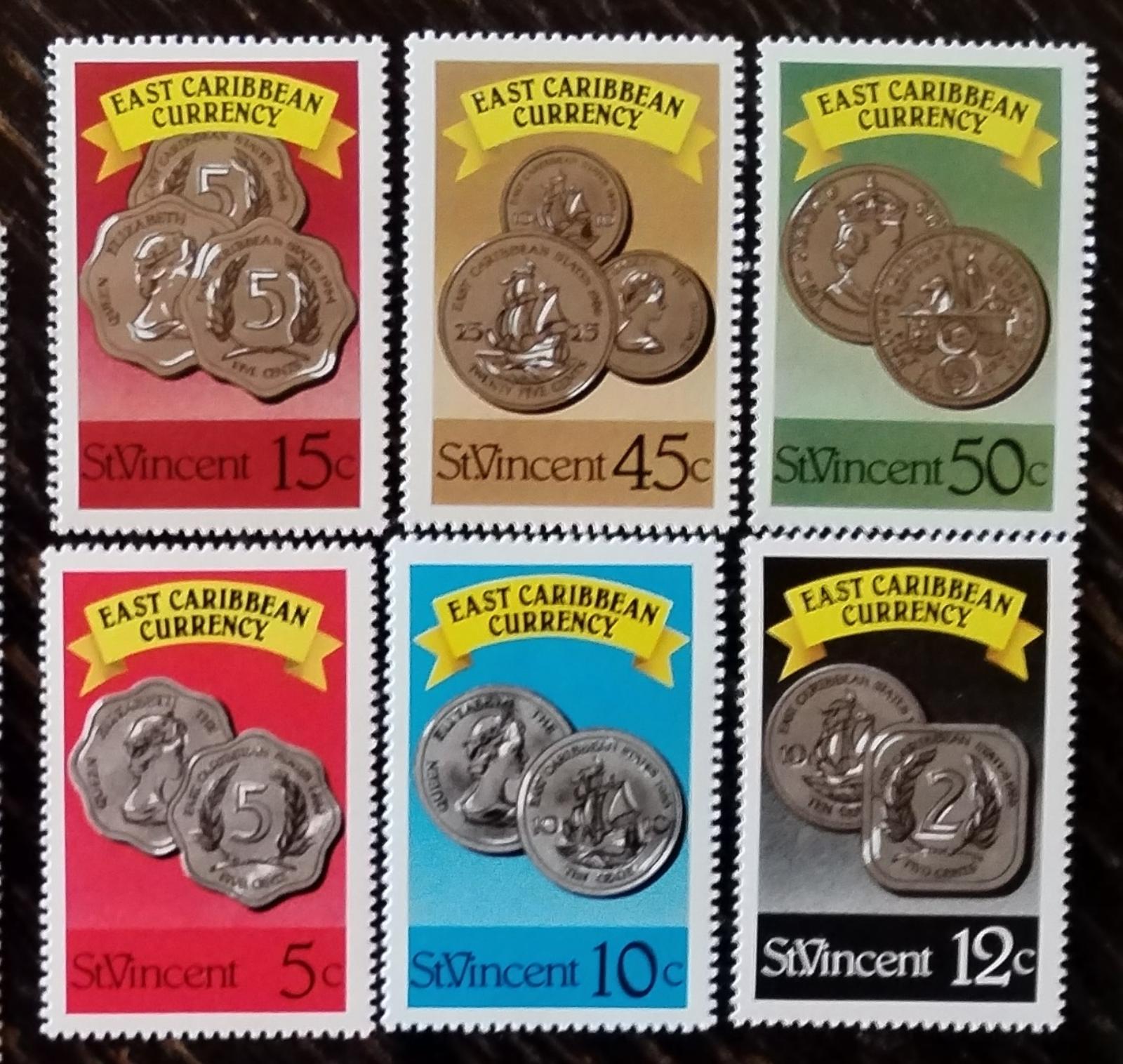 Svatý Vincent 1987 Výběr, Východokaribská měna, Mince